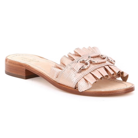 kate spade Shoes - NWOT Kate Spade Beau Leather Slide Sandal